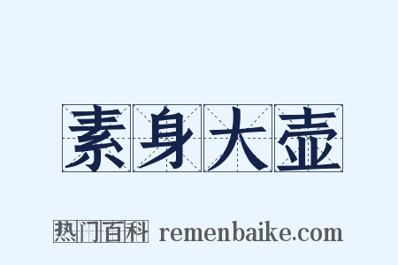 素身大壶是什么意思的图片